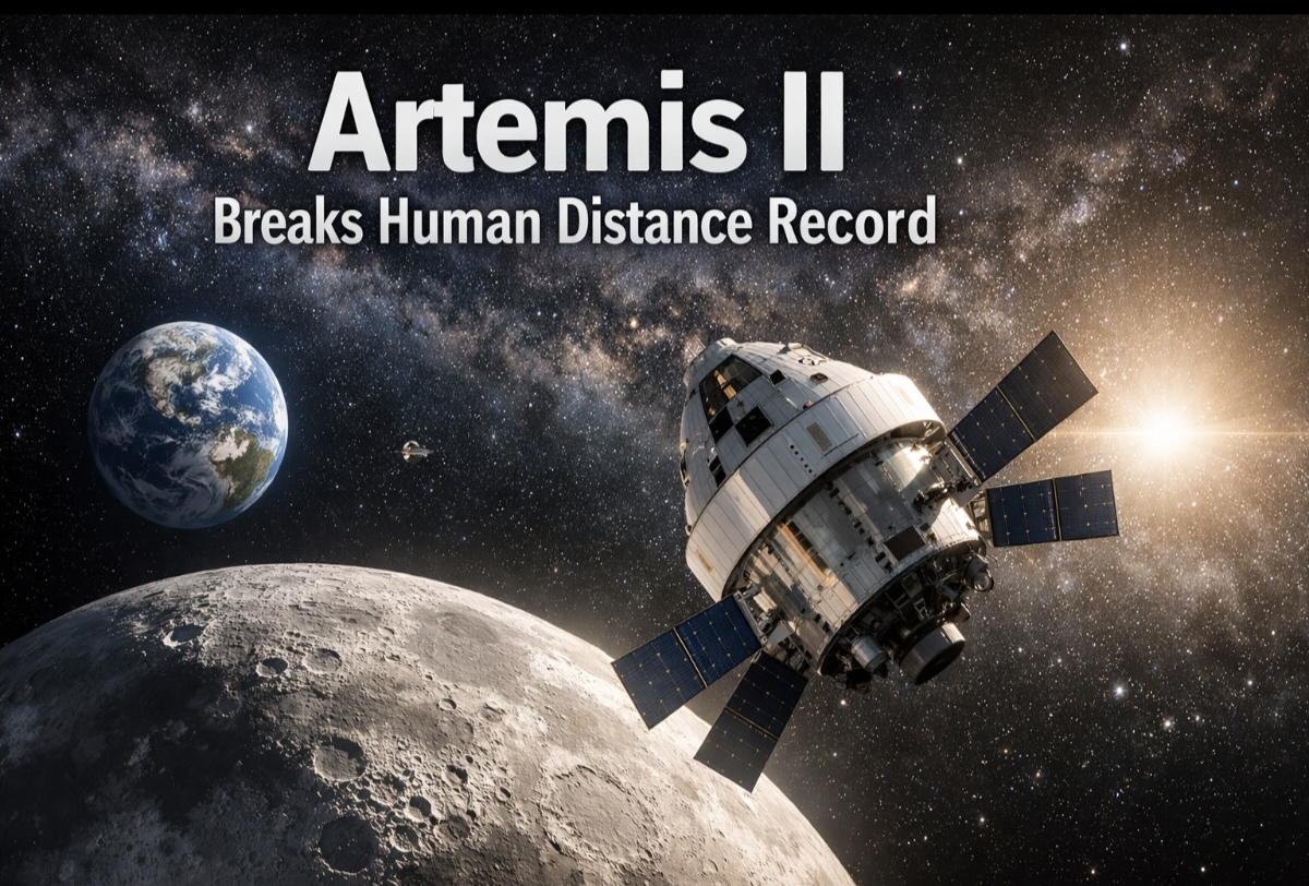Artemis II breaks human distance record