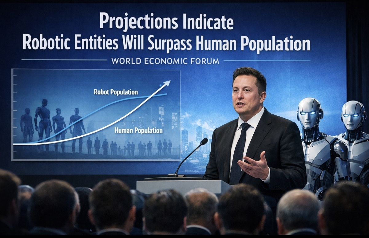 Musk at the World Economic Forum: Projections Indicate Robotic Entities Will Surpass Human Population