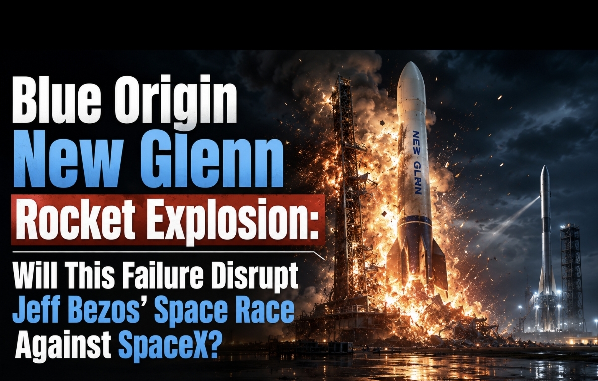 Blue Origin New Glenn Rocket Explosion: Will This Failure Disrupt Jeff Bezos’ Space Race Against SpaceX?